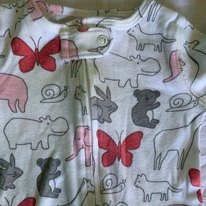 A one piece pink animals 6m